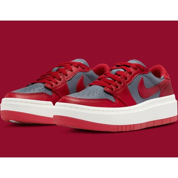 Nike Air Jordan 1 Elevate Low Platform Dark Grey REDSAIL DH7004-006 Women SZ 12 - Picture 2 of 10